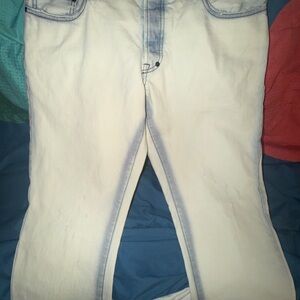 PRPS Light Blue to White Ombre Denim Jeans